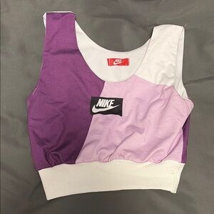 Nike Lavender and White Crop Top